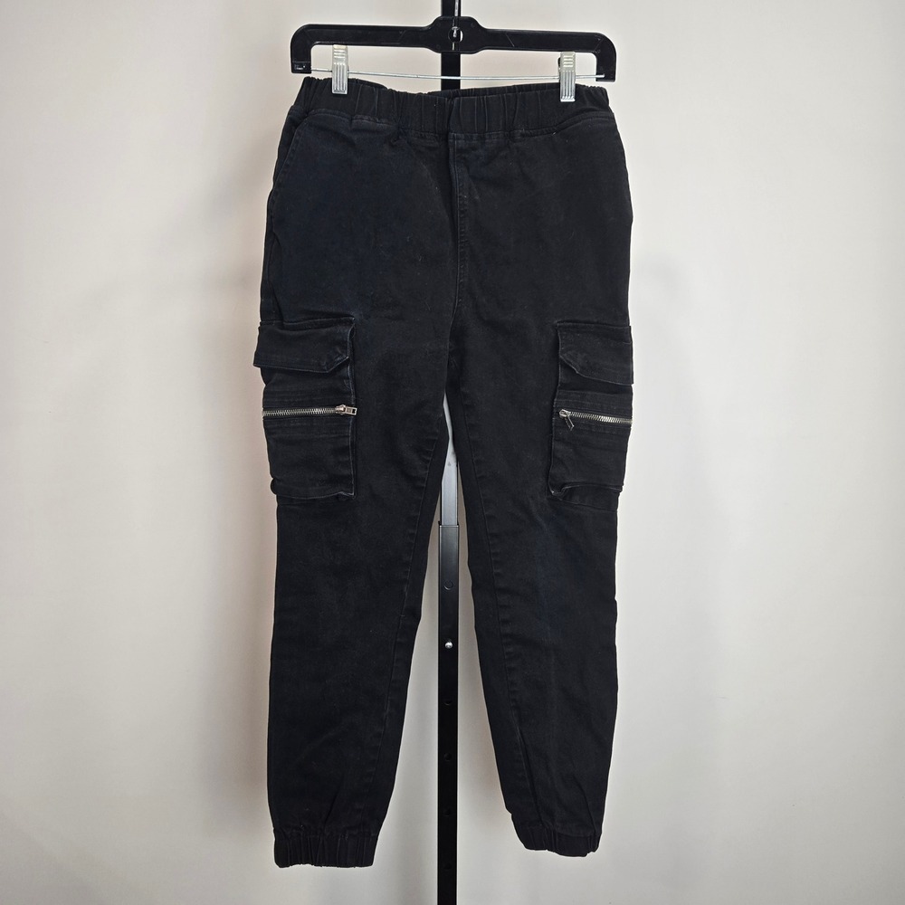 Carmar Los Angeles Black Cargo Jogger‎ Pants Size S Zipper Utility Streetwear